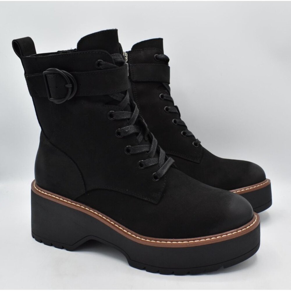 Blondo Womens Size 9 Goner Black Suede Waterproof Fashion Boots Shoes - Picture 4 of 13